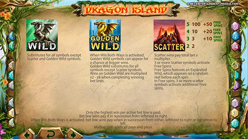 Бесплатный игровой автомат Dragon Island играть онлайн